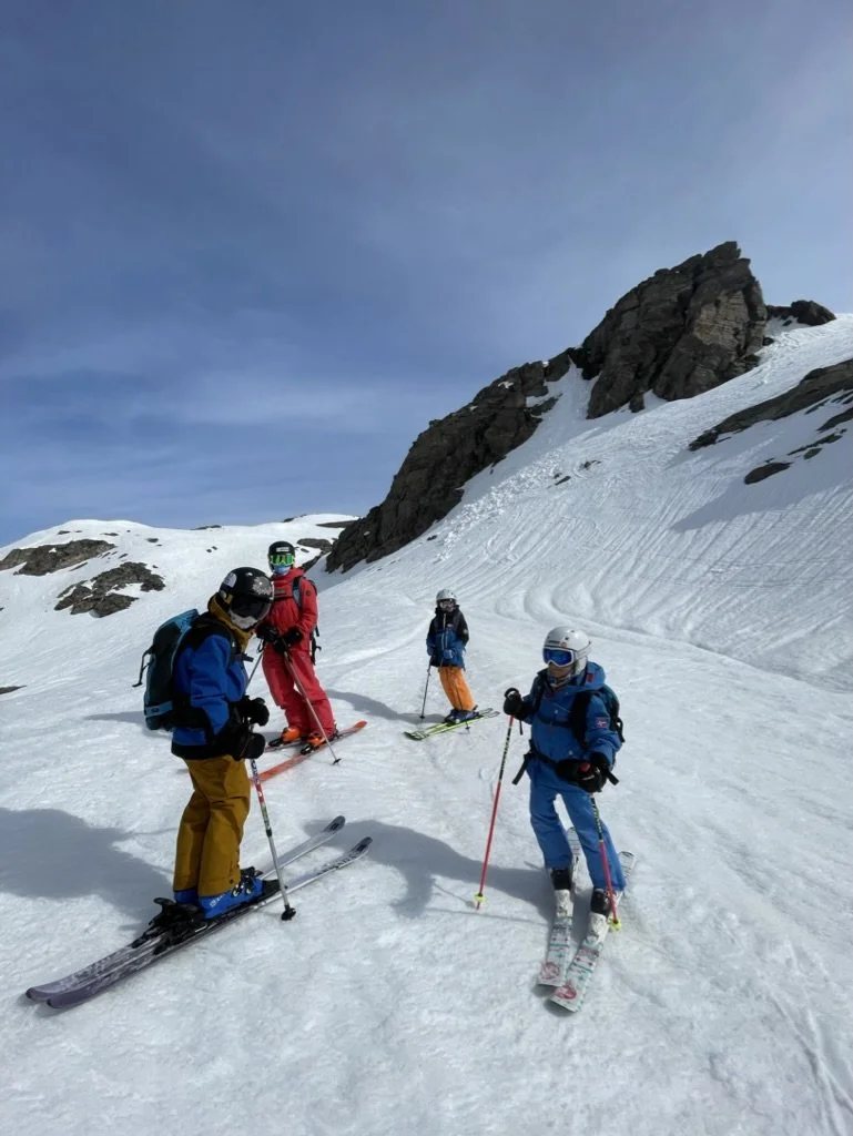 Off-piste behind Saulire, Courchevel